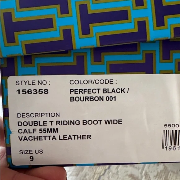 NIB Tory Burch Leather Double T Riding Boots Size 9 - Picture 11 of 11